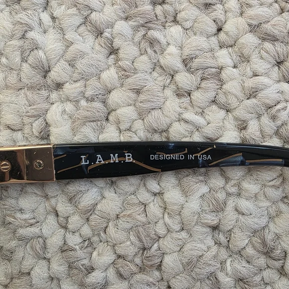 L.A.M.B. Black and Gold Glasses - Picture 4 of 5